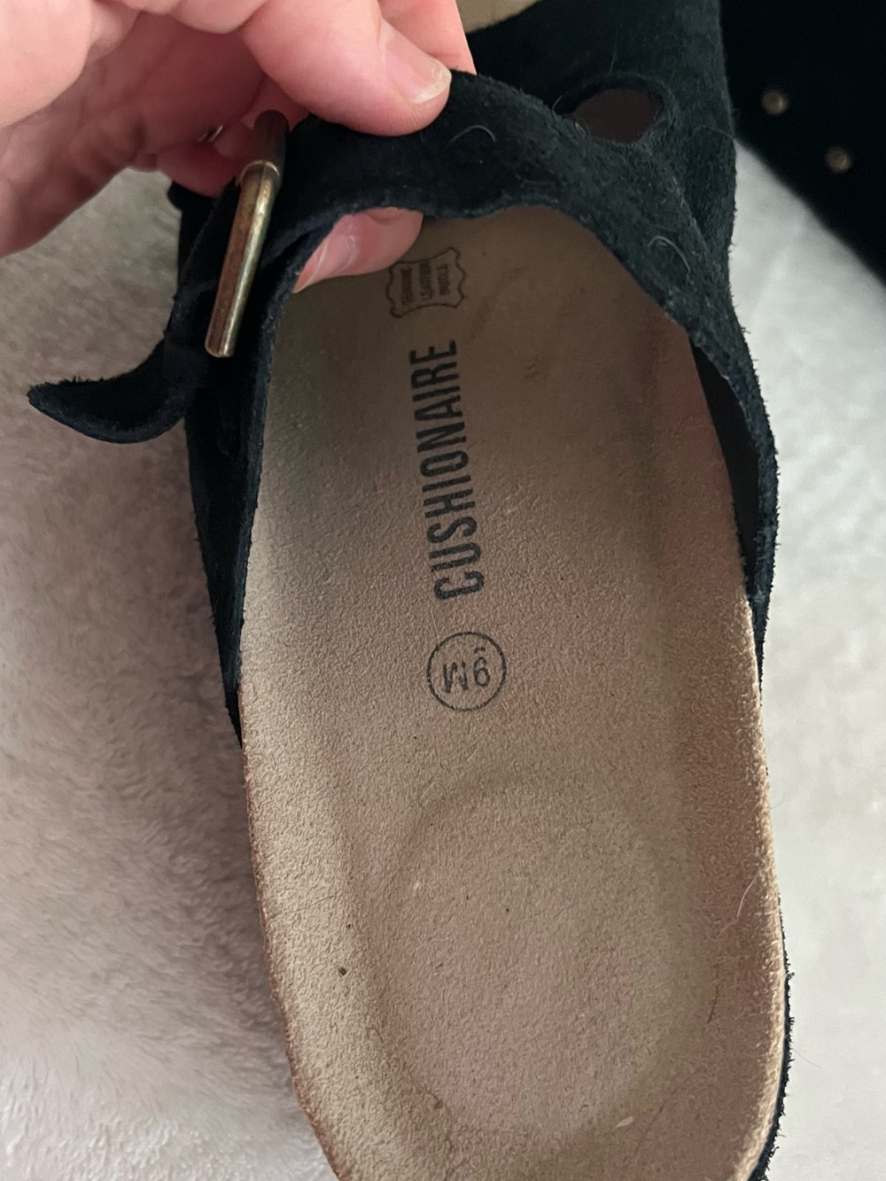 Women’s Black Platform cushionaire Slide Sandals size 9 - Picture 4 of 5